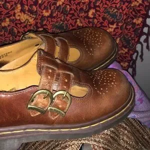 Brown Vintage Dr Martens Mary Janes Vintage Dr Martens Maryjane